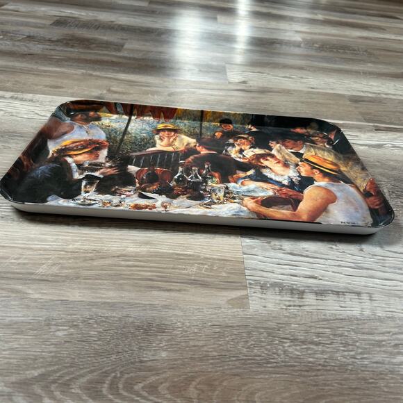Vintage Renoir Art Tray Made in Italy – Boating Party Serving Platter - Picture 3 of 8
